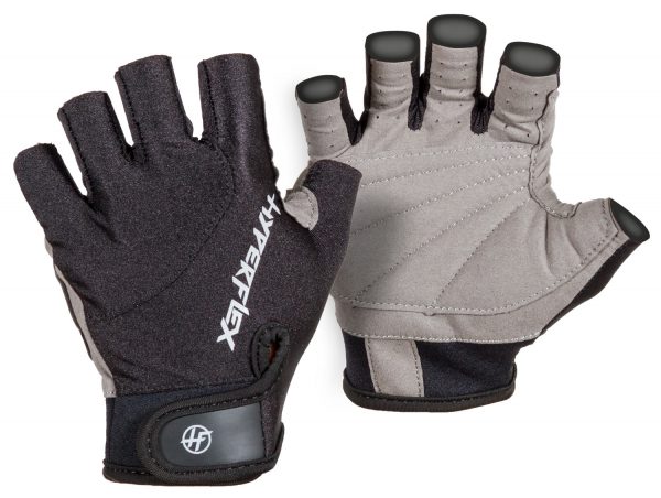 Hyperflex 3/4 Finger Padded Paddle Gloves - Watersports West