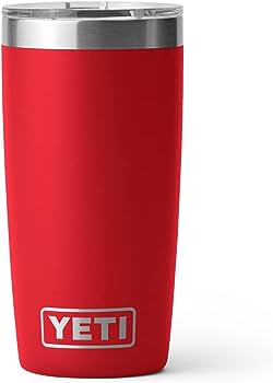 Yeti 10 oz. Rambler Tumbler with Magslider Lid, Rescue Red