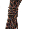 35 feet of 7 strand USA made .The paracord is black / orange and features a highly reflective silver tracer for increased low light visibility.