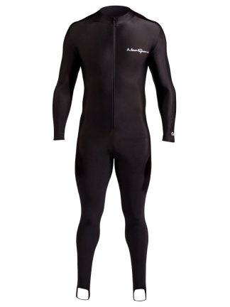 The sport skin is a full body watersport garment that is comfortable and provides a non-confining stretch fit. Can be worn alone or under any wetsuit.