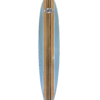 Made with real bamboo deck and bottom. Not only is this bamboo surfboard a piece of art, but it rides great in the surf as well. Fins are included.