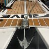 Featuring a 2.2 lb bruce anchor, 4' of stainless chain, 35' 1/4 line, stainless anchor pulpit drop w/ roller, plate mounted w/traction.