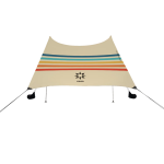 Neso's signature beach tent, anchored with sand or rocks, designed for ultimate ease. Includes - Carrying bag, 2 rust-proof aluminum poles, 4 anchor bags.