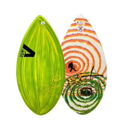 The APEX AVAC represents a radical change to the high performance skimboard design.  Made with multiple layers of Woven E-glass fiberglass.