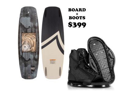 Wakeboard Package: Liquid Force FLX Wakeboard + Boots