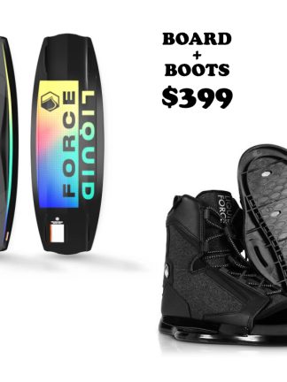 Wakeboard and boots