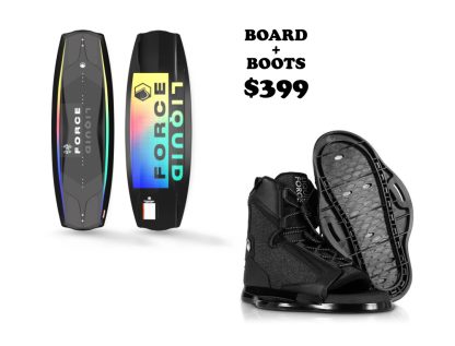 Wakeboard and boots