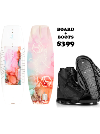 Wakeboard Package: Liquid Force Dream Wakeboard + Boots