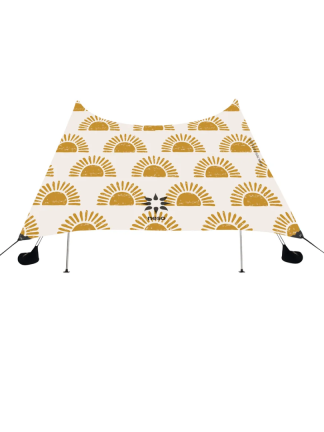 Neso's signature beach tent, anchored with sand or rocks, designed for ultimate ease. Includes - Carrying bag, 2 rust-proof aluminum poles, 4 anchor bags.