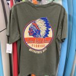 Watersports West X Yesterday's second Life Men's Tee. Men's Basil Ring Spun Surf Tee. Available in Small, Medium, Large, XL, XXL, and XXL.