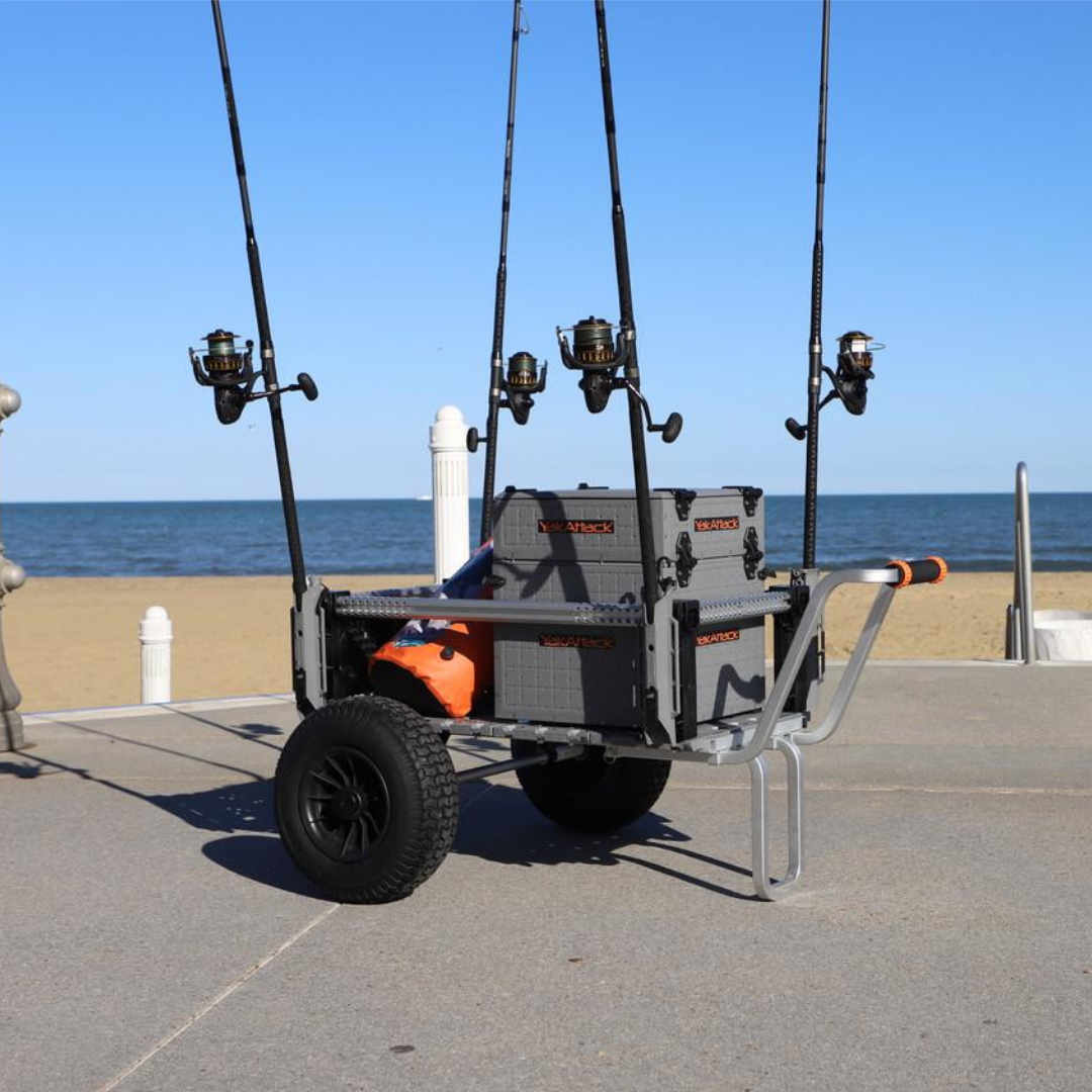 YakAttack Sand Rig Surf Cart, 20" X 30" With 16" Rubber Tires - Image 7
