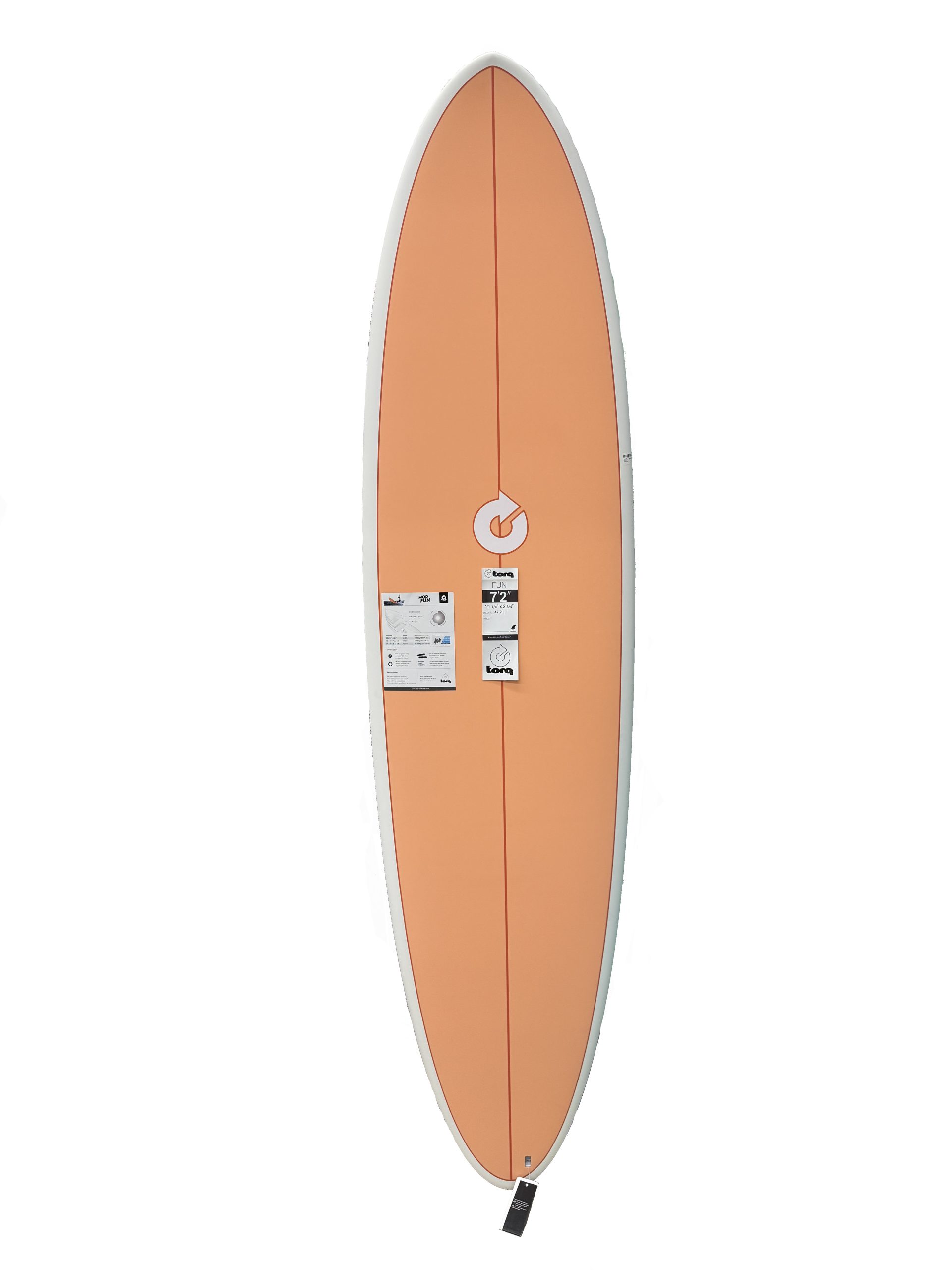 Torq 7'2 Fun Coral Deck