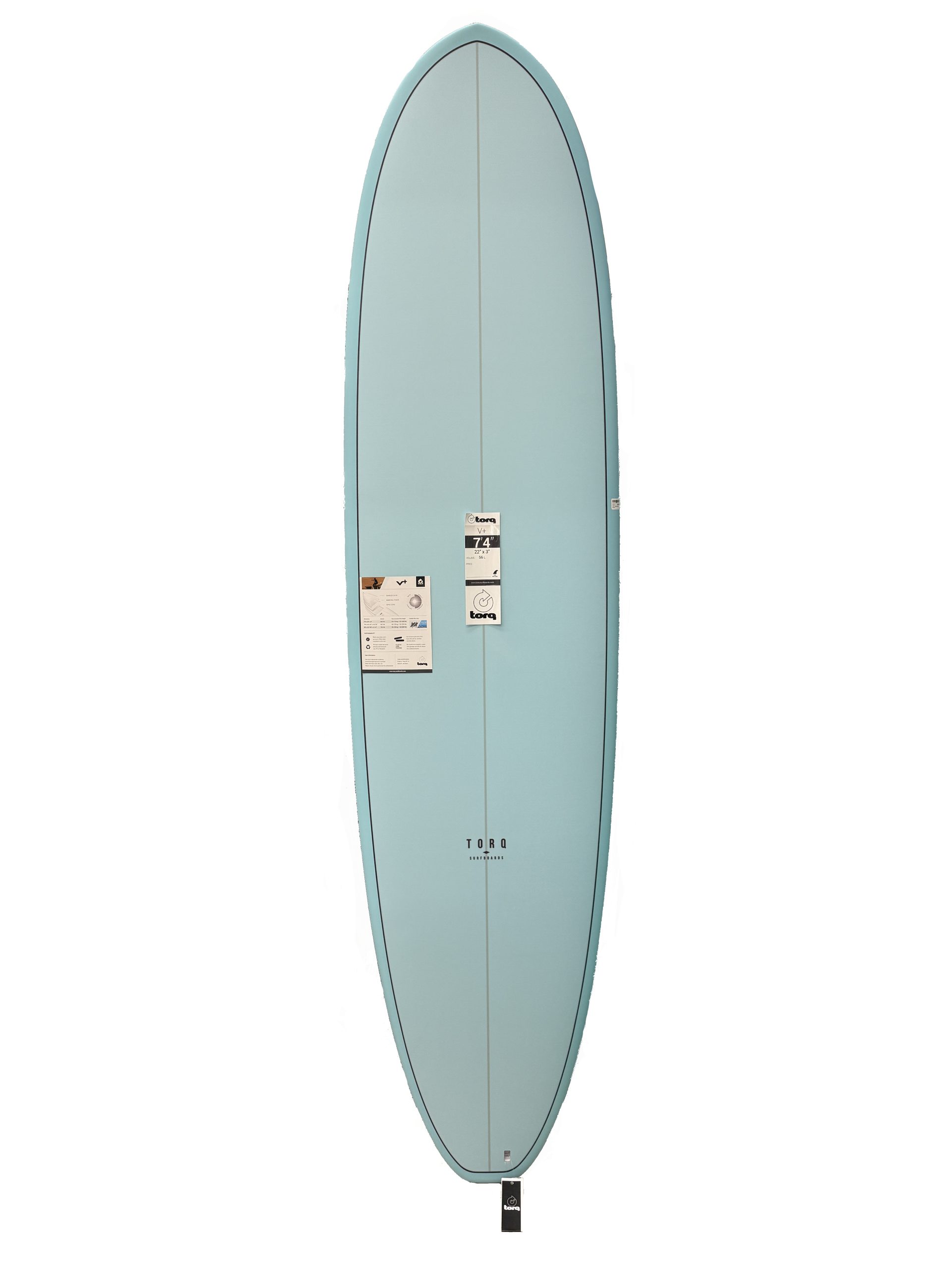 This 7'4 Surfboard takes the trend for high volume wide boards into the midlength model, creating the stability and paddle ability of a much longer board.