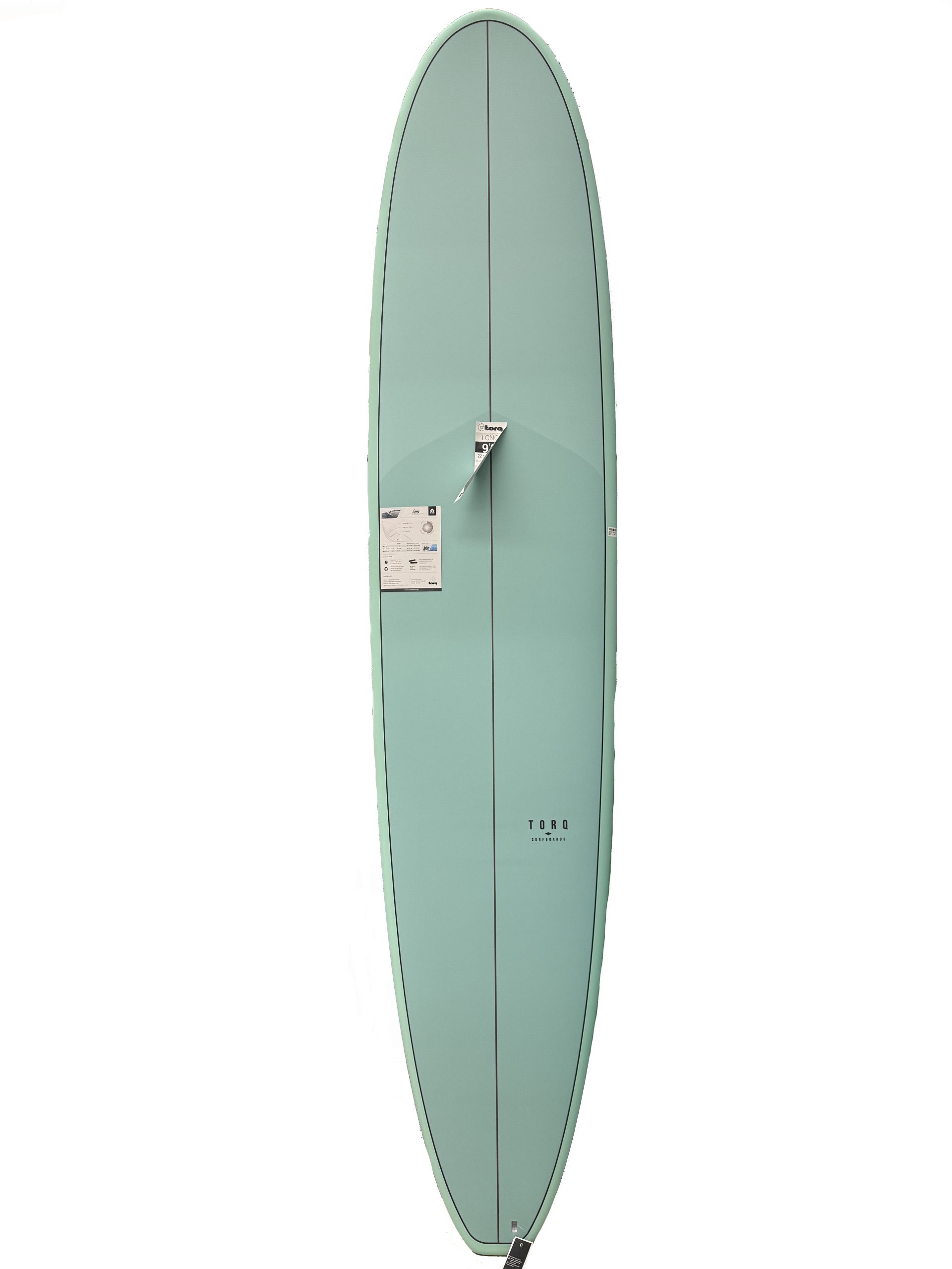 Torq 9'0 Surfboard Classic. These are super versatile, user friendly longboards. With medium entry rocker and full outline.