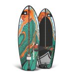 Liquid Force Wakesurf - Rocket 5'4", It uses a winged swallow tail design which allows for a fuller shape, adding stability.