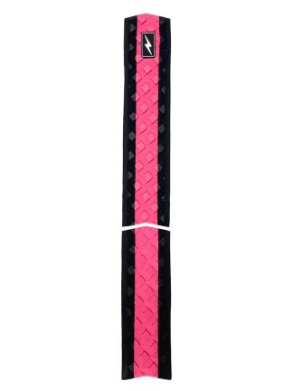Zap Spark Skimboard Arch Bar – Pink/Black. Super Sticky 3M Adhesive, 2 Piece Arch Bar, Diamond Groove EVA with Infused Dimples.