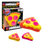 Craving squishy satisfaction? NeeDoh Squeeza serves up a slice of sensory fun with a cheesy, doh-filled pepperoni pizza you can squeeze, squish, and peel.